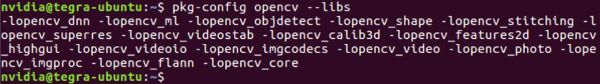 查看linux下的opencv安裝庫(kù)