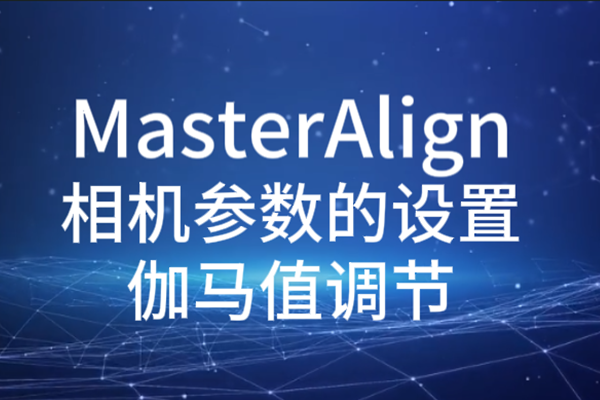 MasterAlign相機參數(shù)設置-伽馬值調(diào)節(jié)