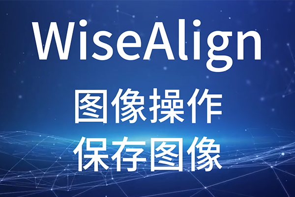 WiseAlign-圖像操作-保存圖像